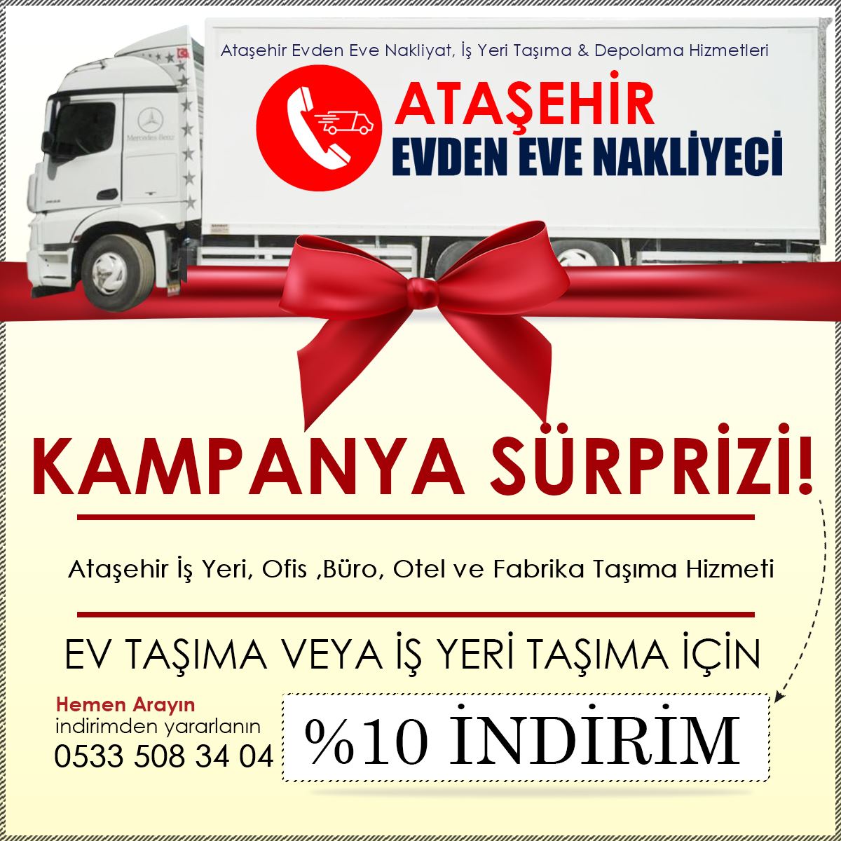Ataşehir İş Yeri, Ofis ,Büro, Otel ve Fabrika Taşıma Hizmeti