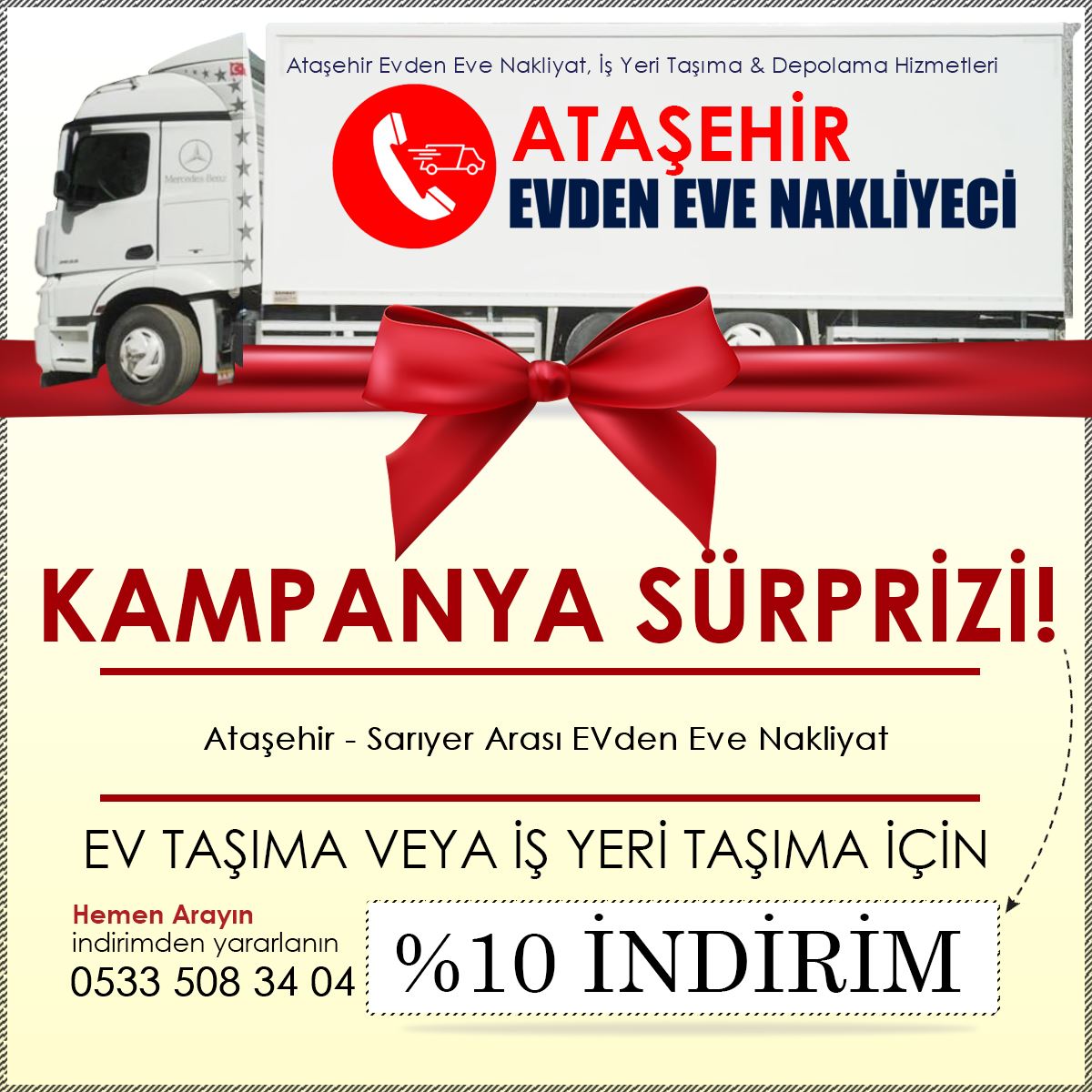 Ataşehir - Sarıyer Arası EVden Eve Nakliyat
